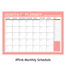 Load image into Gallery viewer, A3 Magnetic Weekly & Monthly Planner Whiteboard Fridge Magnet Flexible Daily Message Drawing Refrigerator Bulletin White Board
