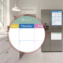 Load image into Gallery viewer, A3 Size Magnetic Dry Erased Refrigerator Whiteboard Kitchen Fridge Calendar Message Board Student Kids Monthly Planner Board