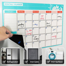 Load image into Gallery viewer, A3 Size Magnetic Dry Erased Refrigerator Whiteboard Kitchen Fridge Calendar Message Board Student Kids Monthly Planner Board