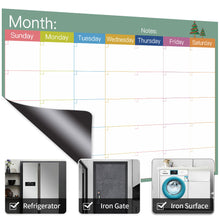 Load image into Gallery viewer, A3 Size Magnetic Dry Erased Refrigerator Whiteboard Kitchen Fridge Calendar Message Board Student Kids Monthly Planner Board