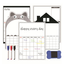 Load image into Gallery viewer, A3 Size Magnetic Dry Erased Refrigerator Whiteboard Kitchen Fridge Calendar Message Board Student Kids Monthly Planner Board