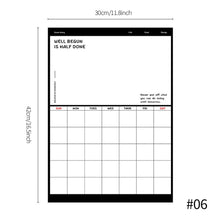Load image into Gallery viewer, A3 Size Magnetic Dry Erased Refrigerator Whiteboard Kitchen Fridge Calendar Message Board Student Kids Monthly Planner Board