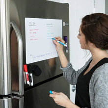 Load image into Gallery viewer, A3/A4 Size Magnetic Whiteboard Dry Erase White Boards Soft Home Office Kitchen Flexible Pad Fridge Stickers Memo Message Board