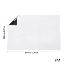Load image into Gallery viewer, A3/A4 Size Magnetic Whiteboard Dry Erase White Boards Soft Home Office Kitchen Flexible Pad Fridge Stickers Memo Message Board