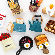 Load image into Gallery viewer, 3D Tomato Egg Pan Teapot Milk Model Fridge Magnets Collection Photo Wall Cute Souvenir Gifts Message Board Reminder Home Decoration Kitchen