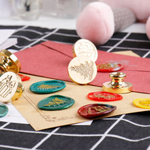Load image into Gallery viewer, 25mm Merry Christmas Wax Seal Stamps Santa Claus Deer Gift Snowman Sealing Stamp Head For Xmas Scrapbooking