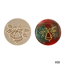 Load image into Gallery viewer, 25mm Merry Christmas Wax Seal Stamps Santa Claus Deer Gift Snowman Sealing Stamp Head For Xmas Scrapbooking