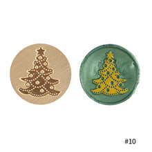Load image into Gallery viewer, 25mm Merry Christmas Wax Seal Stamps Santa Claus Deer Gift Snowman Sealing Stamp Head For Xmas Scrapbooking