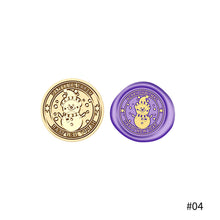 Load image into Gallery viewer, 25mm Merry Christmas Wax Seal Stamps Santa Claus Deer Gift Snowman Sealing Stamp Head For Xmas Scrapbooking