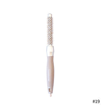 Load image into Gallery viewer, Ceramic Aluminum Tube Roller Comb Nylon Needle Curling Hair Comb Hairdressing Styling Comb Creative Blowing Cylinder Comb