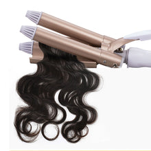 Load image into Gallery viewer, Professional Hair Tools Curling Iron Egg Roll Head Curling Iron Ceramic Three Bar Curling Iron Water Corrugated Iron Hair Tools