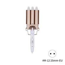 Load image into Gallery viewer, Professional Hair Tools Curling Iron Egg Roll Head Curling Iron Ceramic Three Bar Curling Iron Water Corrugated Iron Hair Tools
