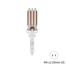 Load image into Gallery viewer, Professional Hair Tools Curling Iron Egg Roll Head Curling Iron Ceramic Three Bar Curling Iron Water Corrugated Iron Hair Tools