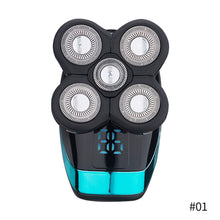 Load image into Gallery viewer, Cross Border Digital Display Electric Shaver Head Shaver Five-blade Trimmer Head Shaver Rechargeable Waterproof Washable Razor