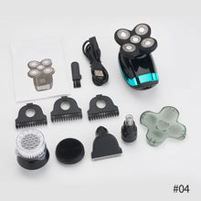 Load image into Gallery viewer, Cross Border Digital Display Electric Shaver Head Shaver Five-blade Trimmer Head Shaver Rechargeable Waterproof Washable Razor