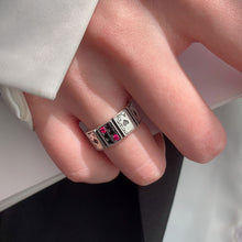 Load image into Gallery viewer, Fashion Design Playing Cards Open Cuff Finger Rings for Women Girl Fashion Vintage Party Round Rings Girl Woman Jewelry Accessories