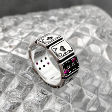 Load image into Gallery viewer, Fashion Design Playing Cards Open Cuff Finger Rings for Women Girl Fashion Vintage Party Round Rings Girl Woman Jewelry Accessories