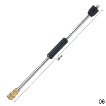 Load image into Gallery viewer, 15cm/35cm/50cm Extension Wand For High Pressure Wash Gun With M14 Thread Or 1/4 Quick Connection Extension Rod Car Wash Accessory
