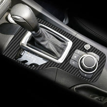 Load image into Gallery viewer, Car Interior Gear Head Shift Knob Panel Cover Carbon Fiber Trim Sticker Fit For Mazda 3 Axela 2014 2015 - 2019 MT