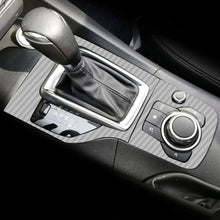 Load image into Gallery viewer, Car Interior Gear Head Shift Knob Panel Cover Carbon Fiber Trim Sticker Fit For Mazda 3 Axela 2014 2015 - 2019 MT