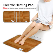 Load image into Gallery viewer, 220V Winter Heating Foot Mat Electric Heating Pad Warm Feet Heater Office Home Pet Warm Pad Floor Electric Heater PVC Heat Conduction Leather