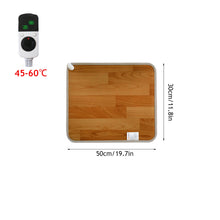 Load image into Gallery viewer, 220V Winter Heating Foot Mat Electric Heating Pad Warm Feet Heater Office Home Pet Warm Pad Floor Electric Heater PVC Heat Conduction Leather