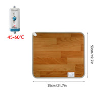Load image into Gallery viewer, 220V Winter Heating Foot Mat Electric Heating Pad Warm Feet Heater Office Home Pet Warm Pad Floor Electric Heater PVC Heat Conduction Leather