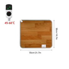 Load image into Gallery viewer, 220V Winter Heating Foot Mat Electric Heating Pad Warm Feet Heater Office Home Pet Warm Pad Floor Electric Heater PVC Heat Conduction Leather