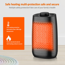 Load image into Gallery viewer, 1200W Electric Heater Portable Fan Heater 220V PTC Ceramic Room Heating Space Air Heater Warmer Machine Quick Heat for Winter