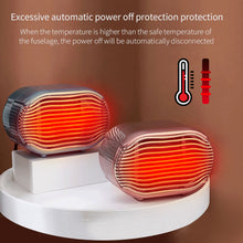 Load image into Gallery viewer, 800W 220V Electric Heater PTC Heating Hand Foot Warm Household Fan Heater Room Heating Space Heater Warmer Machine Quick Heat for Winter