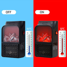 Load image into Gallery viewer, 500W Simulation Flame Stove Heater Fan Household Electric Heater Plug in Indoor Heating Warmer Machine for Winter Safe Office Living Room