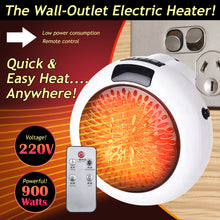 Load image into Gallery viewer, 900W Portable Electric Heater Mini Wall Mount Home Office Warm Air Heater Warmer Fan Silent Remote Fast Heat Thermostat