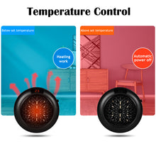Load image into Gallery viewer, 900W Portable Electric Heater Mini Wall Mount Home Office Warm Air Heater Warmer Fan Silent Remote Fast Heat Thermostat
