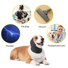 Load image into Gallery viewer, Pet Anti-shock Noise-proof Warm Grooming Earmuffs Turban Dog Ears Cover Flap Head Wrap for Dogs Earmuffs Puppy Soothing Emotions