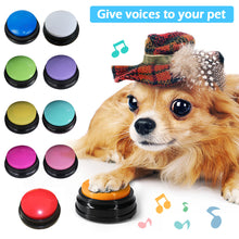 Load image into Gallery viewer, Pet Sound Box Recordable Talking Button Cat Voice Recorder Talking Toy For Pet Communication Training Tool Squeeze Box Dog Toys