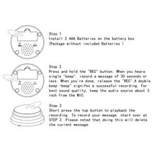 Load image into Gallery viewer, Pet Sound Box Recordable Talking Button Cat Voice Recorder Talking Toy For Pet Communication Training Tool Squeeze Box Dog Toys