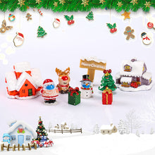 Load image into Gallery viewer, Cute Snowman Santa Decor Figure Craft Ornament Micro Landscape Kawaii Desk Car Interior Accessories Home Decoration Kids Gift