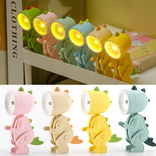 Load image into Gallery viewer, Mini Cute Dinosaur Shape Led Night Lights Folding Desk Lamp Adjustable Kids Bedroom Bedside Decoration Home Room Decor