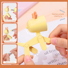 Load image into Gallery viewer, Mini Cute Dog Deer Shape Led Night Lights Folding Desk Lamp Adjustable Kids Bedroom Bedside Decoration Home Room Decor