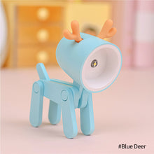 Load image into Gallery viewer, Mini Cute Dog Deer Shape Led Night Lights Folding Desk Lamp Adjustable Kids Bedroom Bedside Decoration Home Room Decor