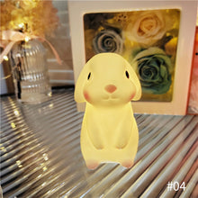 Load image into Gallery viewer, Vinyl Night Light Bedroom Decor Lights Button Battery Powered Cartoon Animal Lamps Xmas Christmas Decorations for Home Bedroom Birthday Wedding Kids Gifts