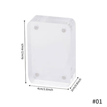 Load image into Gallery viewer, Transparent Acrylic Picture Photo Frame Magnetic Photocard Holder Poster Display Stand DIY Desktop Decoration Ornament