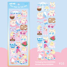 Load image into Gallery viewer, Korean Style Personality Hand Account Cute Cartoon Laser Waterproof Stickers Guka DIY Material Girls Children's Toys Kawaii Gift
