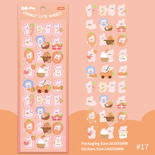 Load image into Gallery viewer, Korean Style Personality Hand Account Cute Cartoon Laser Waterproof Stickers Guka DIY Material Girls Children's Toys Kawaii Gift