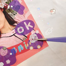 Load image into Gallery viewer, Korean Style Personality Hand Account Cute Cartoon Laser Waterproof Stickers Guka DIY Material Girls Children's Toys Kawaii Gift