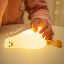 Load image into Gallery viewer, USB Rechargeable Duck Nightlight Patting Switch Children Kid Bedroom Bedside Lamp Decoration Atmosphere Table Lamp Birthday Gift