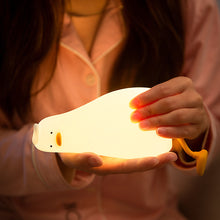 Load image into Gallery viewer, USB Rechargeable Duck Nightlight Patting Switch Children Kid Bedroom Bedside Lamp Decoration Atmosphere Table Lamp Birthday Gift