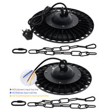 Load image into Gallery viewer, 100W 150W 200W UFO LED High Bay Light AC220V Waterproof Warehouse Garage Light Super Bright Commercial Industrial Lighting