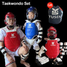 Load image into Gallery viewer, Taekwondo Set Taekwondo Protective Gear Helmet Armor Kickboxing Boxing Glove Taekwondo Equipment Head Protector