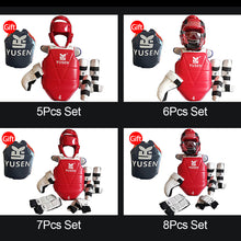 Load image into Gallery viewer, Taekwondo Set Taekwondo Protective Gear Helmet Armor Kickboxing Boxing Glove Taekwondo Equipment Head Protector